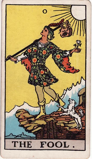 The Fool from the classic deck