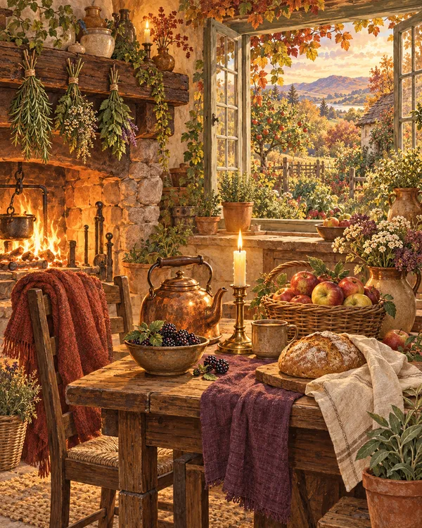 The cover of the Hearth & Hedgerow deck